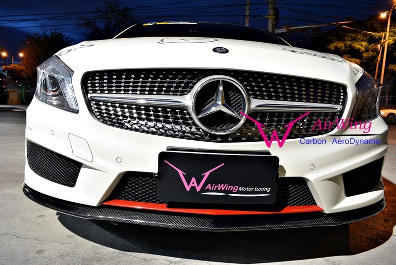 Benz W176 AMG carbon Front lip Insert 01